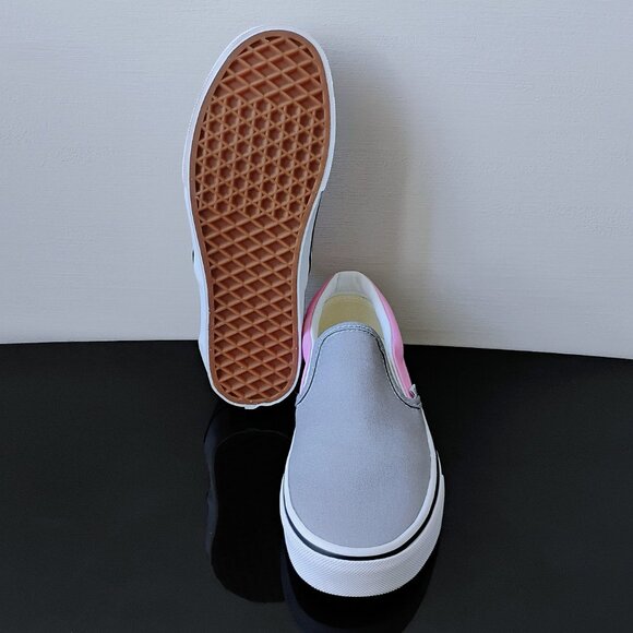 Vans Men's Classic Slip-On Sneaker in Fresh & Contemporary Prism Pink/Drizzle - Picture 11 of 12